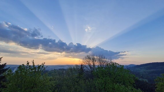Die Sonne geht über Georgsmarienhütte auf. © NDR Foto: Marlo Kassen